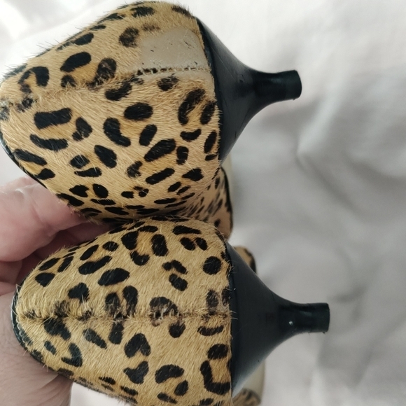 Leopard fur kitten heels - Picture 6 of 8